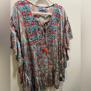 Colorful Blue Tunic